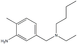 5-{[butyl(ethyl)amino]methyl}-2-methylaniline 结构式