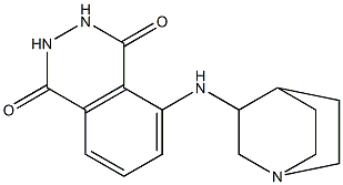 5-{1-azabicyclo[2.2.2]octan-3-ylamino}-1,2,3,4-tetrahydrophthalazine-1,4-dione 结构式