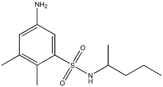 5-amino-2,3-dimethyl-N-(pentan-2-yl)benzene-1-sulfonamide 结构式