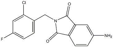 5-amino-2-[(2-chloro-4-fluorophenyl)methyl]-2,3-dihydro-1H-isoindole-1,3-dione 结构式