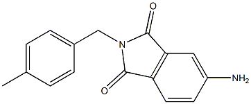 5-amino-2-[(4-methylphenyl)methyl]-2,3-dihydro-1H-isoindole-1,3-dione 结构式