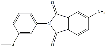 5-amino-2-[3-(methylsulfanyl)phenyl]-2,3-dihydro-1H-isoindole-1,3-dione 结构式