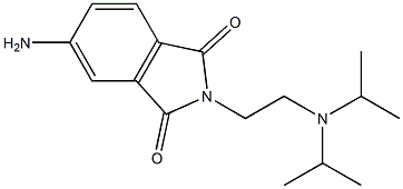 5-amino-2-{2-[bis(propan-2-yl)amino]ethyl}-2,3-dihydro-1H-isoindole-1,3-dione 结构式