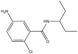 5-amino-2-chloro-N-(1-ethylpropyl)benzamide 结构式