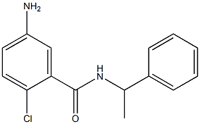 5-amino-2-chloro-N-(1-phenylethyl)benzamide 结构式