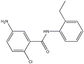 5-amino-2-chloro-N-(2-ethylphenyl)benzamide 结构式