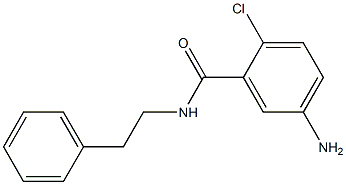 5-amino-2-chloro-N-(2-phenylethyl)benzamide 结构式