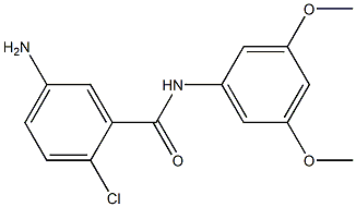 5-amino-2-chloro-N-(3,5-dimethoxyphenyl)benzamide 结构式