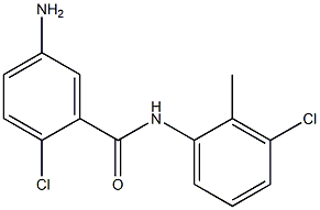 5-amino-2-chloro-N-(3-chloro-2-methylphenyl)benzamide 结构式