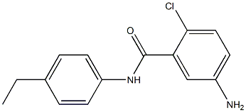 5-amino-2-chloro-N-(4-ethylphenyl)benzamide 结构式