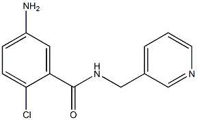 5-amino-2-chloro-N-(pyridin-3-ylmethyl)benzamide 结构式