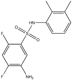 5-amino-N-(2,3-dimethylphenyl)-2,4-difluorobenzene-1-sulfonamide 结构式