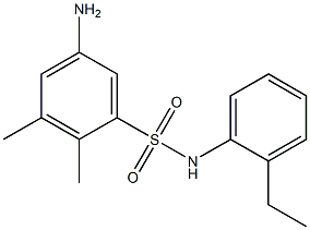 5-amino-N-(2-ethylphenyl)-2,3-dimethylbenzene-1-sulfonamide 结构式