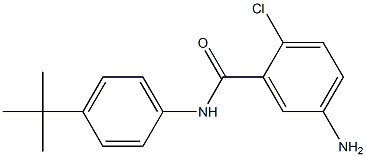 5-amino-N-(4-tert-butylphenyl)-2-chlorobenzamide 结构式