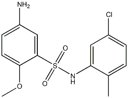 5-amino-N-(5-chloro-2-methylphenyl)-2-methoxybenzene-1-sulfonamide 结构式