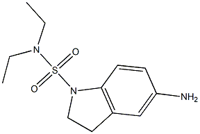 5-amino-N,N-diethyl-2,3-dihydro-1H-indole-1-sulfonamide 结构式