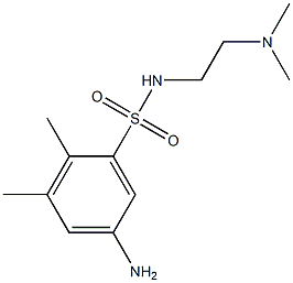 5-amino-N-[2-(dimethylamino)ethyl]-2,3-dimethylbenzene-1-sulfonamide 结构式