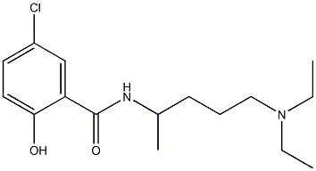 5-chloro-N-[5-(diethylamino)pentan-2-yl]-2-hydroxybenzamide 结构式