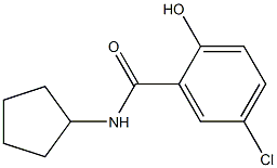 5-chloro-N-cyclopentyl-2-hydroxybenzamide 结构式