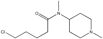 5-chloro-N-methyl-N-(1-methylpiperidin-4-yl)pentanamide 结构式