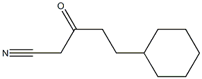 5-cyclohexyl-3-oxopentanenitrile 结构式