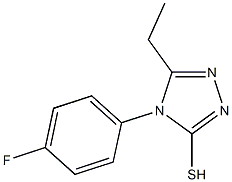 5-ethyl-4-(4-fluorophenyl)-4H-1,2,4-triazole-3-thiol 结构式