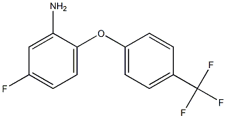 5-fluoro-2-[4-(trifluoromethyl)phenoxy]aniline 结构式