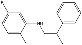 5-fluoro-2-methyl-N-(2-phenylpropyl)aniline 结构式