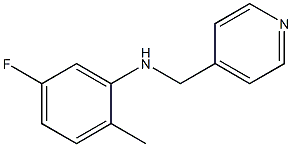 5-fluoro-2-methyl-N-(pyridin-4-ylmethyl)aniline 结构式