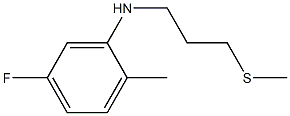 5-fluoro-2-methyl-N-[3-(methylsulfanyl)propyl]aniline 结构式