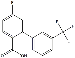 5-fluoro-3'-(trifluoromethyl)-1,1'-biphenyl-2-carboxylic acid 结构式