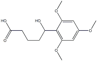 5-hydroxy-5-(2,4,6-trimethoxyphenyl)pentanoic acid 结构式