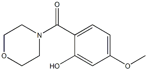 5-methoxy-2-(morpholin-4-ylcarbonyl)phenol 结构式