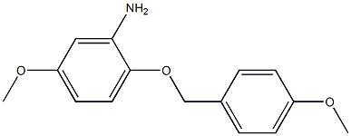 5-methoxy-2-[(4-methoxyphenyl)methoxy]aniline 结构式