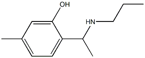 5-methyl-2-[1-(propylamino)ethyl]phenol 结构式