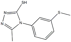 5-methyl-4-[3-(methylsulfanyl)phenyl]-4H-1,2,4-triazole-3-thiol 结构式