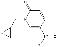 5-nitro-1-(oxiran-2-ylmethyl)-1,2-dihydropyridin-2-one 结构式