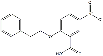 5-nitro-2-(2-phenylethoxy)benzoic acid 结构式