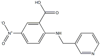 5-nitro-2-[(pyridin-3-ylmethyl)amino]benzoic acid 结构式