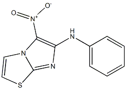 5-nitro-N-phenylimidazo[2,1-b][1,3]thiazol-6-amine 结构式