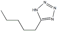 5-pentyl-1H-1,2,3,4-tetrazole 结构式