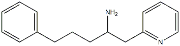 5-phenyl-1-(pyridin-2-yl)pentan-2-amine 结构式