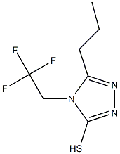 5-propyl-4-(2,2,2-trifluoroethyl)-4H-1,2,4-triazole-3-thiol 结构式