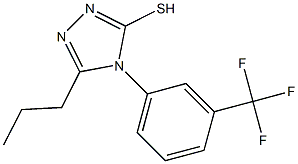 5-propyl-4-[3-(trifluoromethyl)phenyl]-4H-1,2,4-triazole-3-thiol 结构式