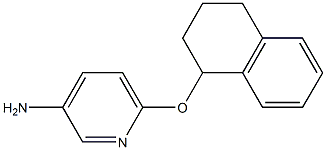 6-(1,2,3,4-tetrahydronaphthalen-1-yloxy)pyridin-3-amine 结构式