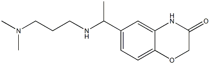 6-(1-{[3-(dimethylamino)propyl]amino}ethyl)-3,4-dihydro-2H-1,4-benzoxazin-3-one 结构式