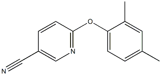 6-(2,4-dimethylphenoxy)nicotinonitrile 结构式