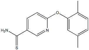 6-(2,5-dimethylphenoxy)pyridine-3-carbothioamide 结构式