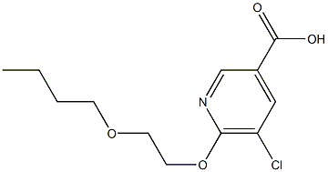 6-(2-butoxyethoxy)-5-chloropyridine-3-carboxylic acid 结构式