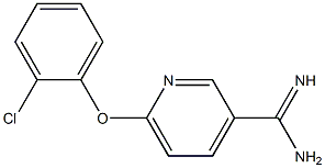 6-(2-chlorophenoxy)pyridine-3-carboximidamide 结构式